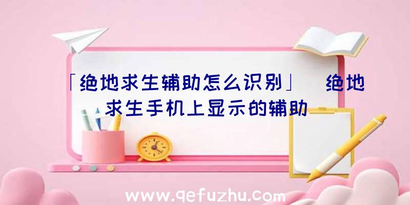 「绝地求生辅助怎么识别」|绝地求生手机上显示的辅助